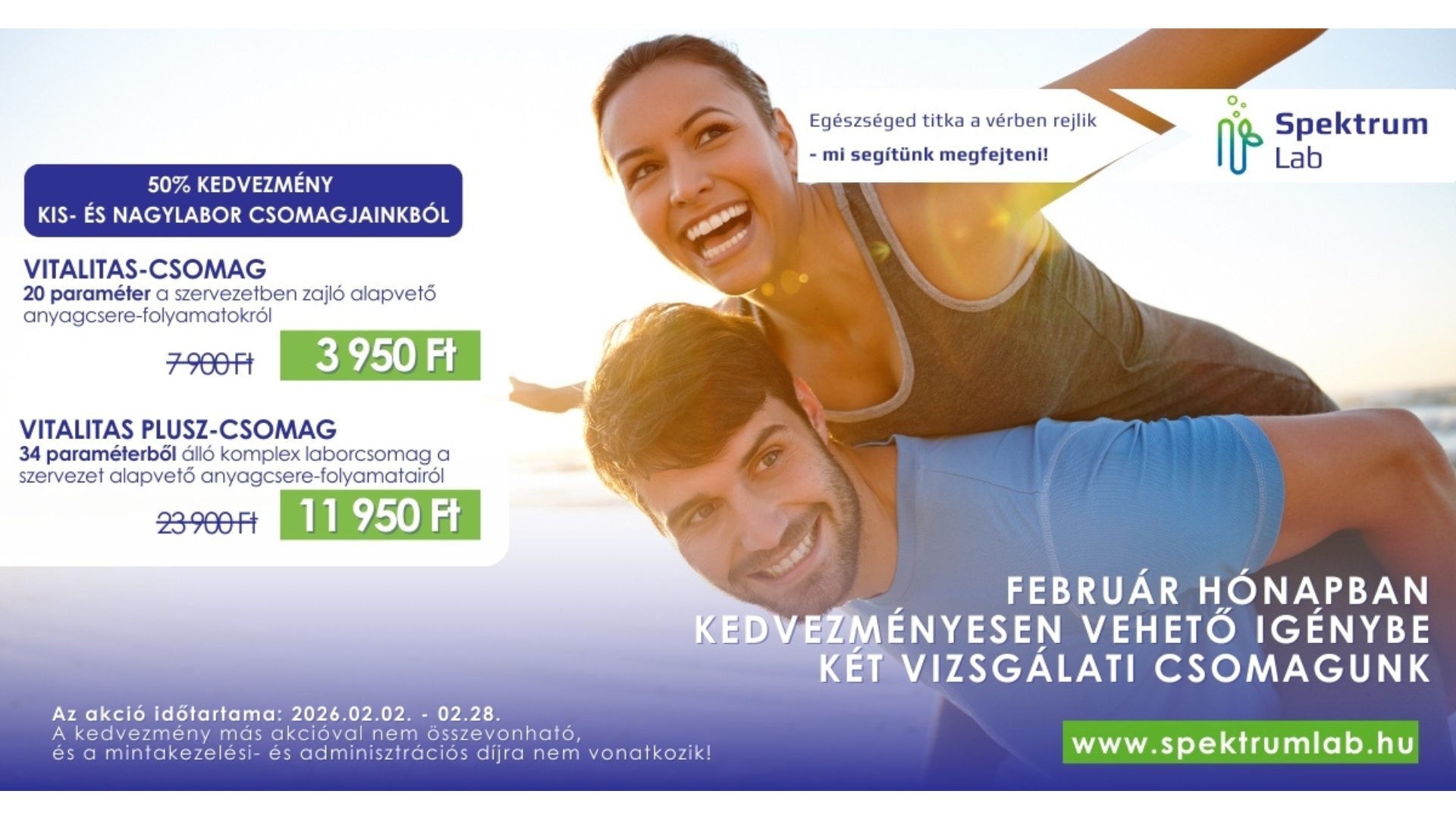 Spektrumlab Vitalitás akció